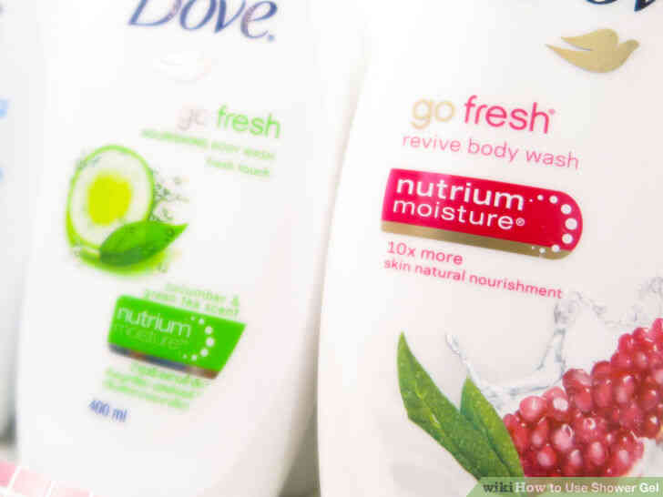 Image intitulée Utilisation du Gel Douche à l